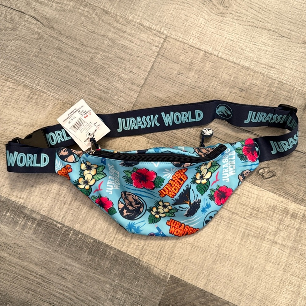 Universal Studio's Brand Jurassic Park Fanny Pack Tropical
